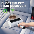 Electric Pet Hair Remover for Dogs & Cats, Rechargeable Lint Roller with Adjustable Handle, Portable Hair Cleaner for Sofa, Carpet, Bed, Car, Multi-Surface Fur Removal Tool (White, Electric)