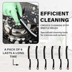 6 Pcs Hard Bristle Crevice Cleaning Brush, Thin Gap Brush, Grout, Kitchen, Toilet, Bathroom, Sink, Window,New Multifunctional Cleaning Brush Tool, Designed for Cleaning Narrow Spaces