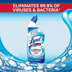 Lysol Toilet Bowl Cleaner Gel, For Cleaning and Disinfecting, Bleach Free, Ocean Fresh Scent, 24oz (Pack of 2)