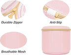 2 Pack Bra Laundry Bags for Washing Machine, Delicate Underwear Wash Bags with Anti-Deformation Structure & Fixed Friction Plates (pink)