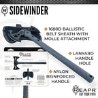 Reapr Sidewinder Tactical Double Axe – 16" Dual-Headed Survival Hatchet with 2Cr13 Stainless Steel Cast Head, Black Oxide Finish, Nylon-Reinforced Handle, Ballistic Sheath – Camping, Hunting, Outdoor