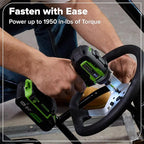 Greenworks 24V Brushless Cordless Impact Driver (1950 in-lbs.), 1/4" Hex Collet, 2.0Ah USB-C Battery, 30W USB-C Charger & 3.3FT Braided Cable, Compatible with iPhone/iPad/Samsung & More