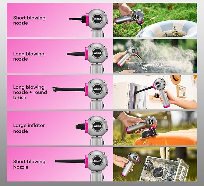 Handheld Vacuum Cleaner Cordless - 17500PA Strong Suction Rechargeable, 3-Speed Adjustable Portable Mini Dust Buster for Pet Hair, Car Detailing, Home, Office & Car Cleaning