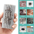 4 Pack Damp Dusting Sponge Duster, Grey Dust Cleaning Sponge, Reusable Household Cleaning Sponge Tool for Blinds, floorboards, Fan Blades, Vents, Glass, Railings, Mirrors