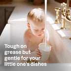 ATTITUDE Baby Dish Soap and Bottle Cleaner, EWG Verified Dishwashing Liquid, No Added Dyes or Fragrances, Tough on Milk Residue and Grease, Vegan, Bulk Refill Unscented, 67.6 Fl Oz