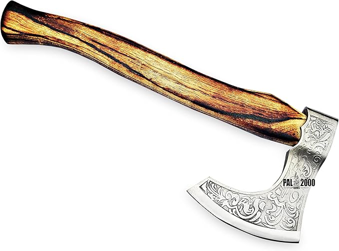 Splitting Axe Camping Chopping Hatchet Viking Tomahawk Battle Hunting Outdoor Solid Wood Handle 2031