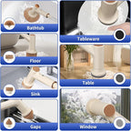 Electric Spin Scrubber, IPX5 Waterproof Bathroom Scrubber with 2 Speeds, Cordless Cleaning Brush with 7 Brush Heads, Adjustable Power Shower Scrubber for Tub Kitchen Floor Car Cleaning