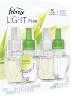 Febreze LIGHT Fade Defy PLUG Air Freshener, Bamboo, (2) .87 fl. oz. Oil Refill