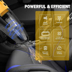 Cordless Vacuum Cleaner Compatible with DEWALT 20V Battery (Battery NOT Included), Handheld Vacuum for Home, Boat, Workshop, Car, Pet Hair, Furniture-Tool Only