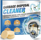 Garbage Disposal Cleaner and Deodorizer Tablets - 50 Count (1-Year Supply), Powerful Foaming Sink Cleaner, Quickly Eliminates Odors (49, Tablet)