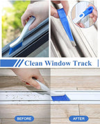 4 PCS Multi Purpose Small Crevice Cleaning Brushes for Tight Narrow Space, Small Scrub Brush Set for Scrubbing Cleaning Kitchen Sink Bathroom Shower Corner Household Use