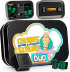 Chubbs Scrubb Duo Magnetic Glass Cleaner Kit - Mini Magnet Scrubber for Hard-to-Reach Stains on Glass, Ceramic & Metal