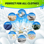 HOMERHYME Laundry Detergent Sheets - Fresh Linen Scent, 200 Loads (100 Sheets), Plastic Free Laundry Sheets for Travel, Dorms, Home, Apartments, Eco & Hypoallergenic