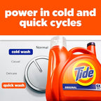 Tide Liquid Laundry Detergent, Original Scent, 126 Loads, 158 fl oz, Boosted Clean even in cold water, laundry soap, concentrated liquid detergent