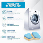Air Jungles Washing Machine Cleaner Tablets 24 Count, Lemon Scent, Deep Cleaning, Dirt Remover, Clean Laundry Washer Drum and Tub, Compatible with Front and Top Load Washer, 12 Month Supply