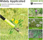 ORIENTOOLS 3 Claws Weed Puller Tool, Stand Up Weed Puller with Long Ergonomic Handle, Weed Puller Tool Stand Up Heavy Duty, Dandelion Picker, Garden Tools for Weeding, Weed Remover Tool for Lawn, Yard
