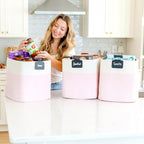 NaturalCozy 13x15x13 Kallax Storage Cubes, 3 Pack | Cotton Rope Cube Storage Bins Woven Baskets for Organizing | Kallax Insert Baskets for Shelves Organizer, Kids Toy, Pantry, Closet, Baby Nursery