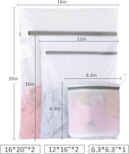 GOGOODA Laundry Mesh Wash Bags for Delicates (5 Set-2L, 2M, 1 Cylinder)