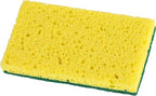 Scrubee Heavy Duty Scrub Sponge with Scouring Pad, Kitchen Dishwashing, Sink, Pot, and Frying Pan Cellulose Scrubber Sponge Non-Scratch, by Superio, 2-Pack (4.5" Sponge)