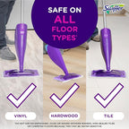 Swiffer Wetjet Hardwood Floor Mopping and Cleaning Solution Refills, All Purpose Cleaning Product, Open Window Fresh Scent, 1.25 Liter, 2 Pack (Packaging may vary)