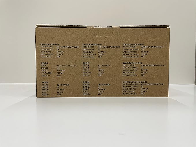 Brigii Crevice Vacuum, Handheld Vacuum & Air Duster & Hand Pump 3 in 1, Cordless Mini Vacuum, 3 Kinds of Crevice Nozzles, Lightweight 1lbs,USB Rechargeable-M2