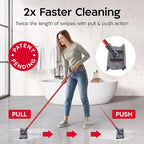 Tyroler Heavy Duty Floor Squeegee for Concrete Floors | 16.5" Squeegee for Floor with 55" 4-Part Handle | Squeegees Broom for Floors | The MoppyShmoppy is The Ideal Squeegees Mop for All Surfaces