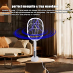3 Packs Electric Fly Swatter Rackets, 2-in-1 Handhold Bug Zapper with 3000V High Voltage, Plug-in Mosquito Killer Insect Light Trap with 3 Layer Safety Mesh Portable for Indoor Outdoor Use