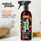 Naked Jungle Premium Plant-Based Glass Cleaner and Mirror Cleaner Spray for Streak-free Shine, Multi Purpose Car Window Cleaner, Eye Glasses Cleaner, Shower Glass Cleaner, 24 oz