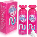 Foaming Drain Cleaner, Sink Cleaner and Deodorizer, Drain Clog Remover for Kitchen Sinks, Tubs, Shower Drains (2pcs, Count, 2)