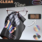 WESERWEF Design Microfiber Glasses Cleaning Cloth – Premium Cleaning Cloth for Eyeglasses, Screens, Tablets, Cameras & Lenses, 12" x 12", Ultra-Soft & Scratch-Free (Gorilla)