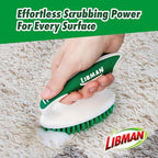 Libman Scrub Brush Kit – Three Different Durable Brushes for Grout, Tile, Bathroom, Kitchen. Easy to Handle, Strong Fibers for Tough Messes – Family Made in the USA, Unisex Lot 2406