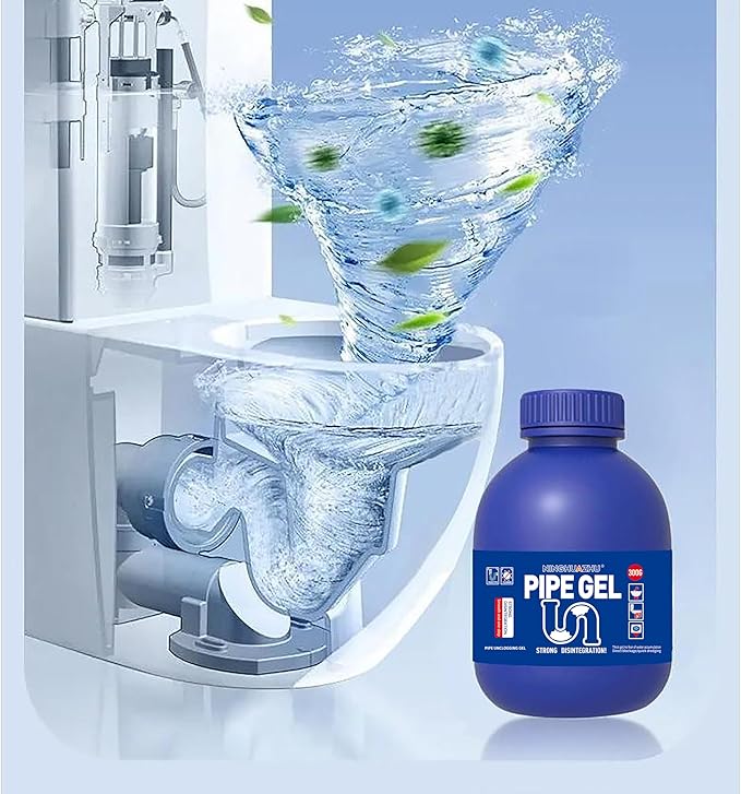 Professional Grade Drain Cleaner, Heavy Duty Pipe Unblocker for Kitchen Sink, Shower, Bathtub, Chemical Drain Opener (2)