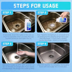 Pipeline Dredging Agent, Powerful Drain Cleaner Agent, Kitchen Unblocker, Sink and Drain Cleaner Powder for Kitchen Toilet Pipeline Quick Cleaning Tool