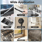 Hard Bristle Crevice Cleaning Brush-Thin Gap Scrub Brush, Small Cleaning Brush, Grout Brush, Kitchen Brush, Cleaning Tools for Toilet, Bathroom, Sink, Home, Household, Window (3, Pink)