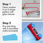 Tyroler Magnetic Window Cleaner Tool | The Glider D-3 AFC Double Sided Outside Window Cleaner Fits Windows 0.1"-1.1" Thick, Adjustable Control Magnet Window Cleaner Tool, Ideal Magnetic Glass Cleaner