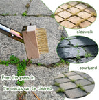 Long Handle Crack Weeder Crevice Weeding Tool-Weed Crack Remover Tool，Tool for Weeding Between pavers， Paving Sidewalk Driveway Crack Weeder， Weed Puller ，Patio Weed Remover Tool