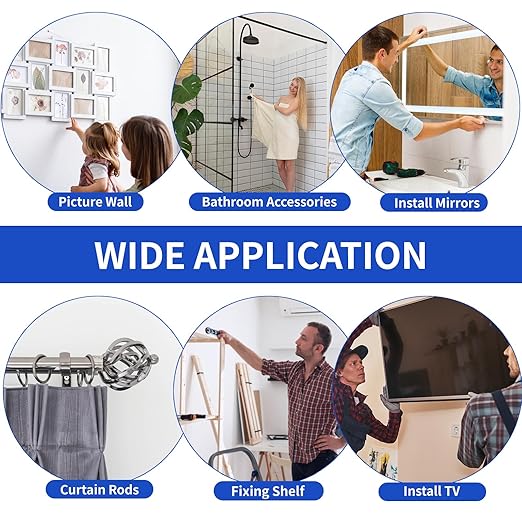 Drywall Anchors-180PCS Nails for Wall Anchors for Drywall Repair Kit, Premium Plastic Wall para Dry Wall Anchors and Screws Assortment Kit, Heavy Duty Self Drilling Picture Hanging Kit Hangers Screw