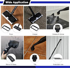 COSTWAY 2000W Multipurpose Steam Cleaner with 19 Accessories, Household Steamer w/ 1.5L Tank for Chemical-Free Cleaning, Heavy Duty Rolling Cleaning Machine for Carpet, Floors, Windows and Cars (Blue)