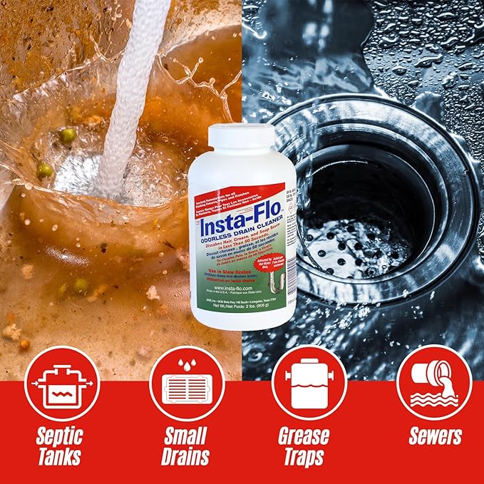 Thrift Marketing IS-200 2LB Insta Drain Cleaner