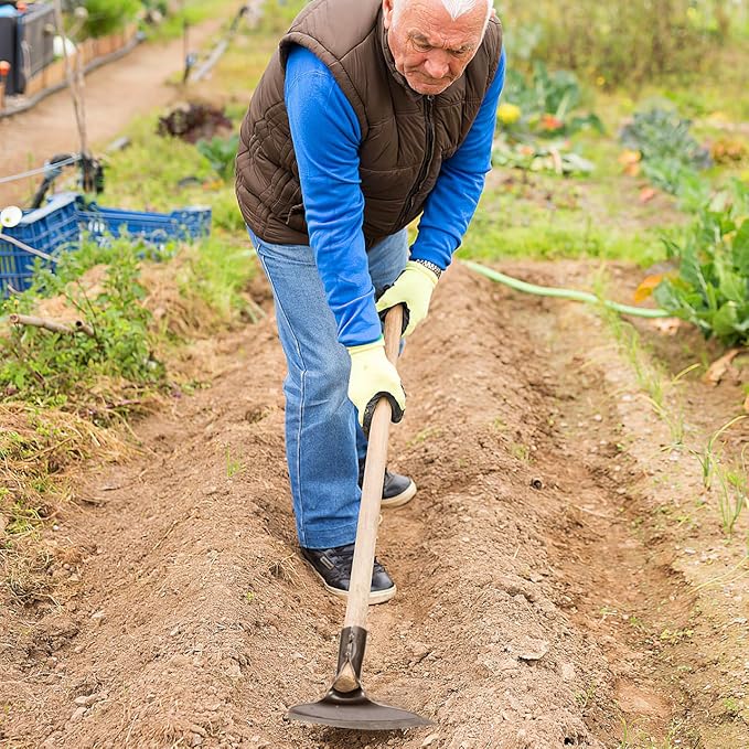 Steel Hand Hoe Head: 23.5cm Agriculture Tool for Garden Weeding & Farm Soil Loosening (Without Handle)