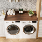 Washer Dryer Countertop, 27.6" x 54" Laundry Countertop for Washer and Dryer, Laundry Room Organization and Storage, Walnut