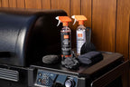 Traeger Grills Deep Cleaning Kit - Exterior Detailing Spray (16oz), Foaming Degreaser (16oz), Grill Scraper & Pad, Microfiber Towels, Nitrile Gloves - Tools for cleaning Grill, Smoker, Oven, Griddle
