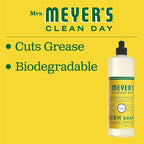MRS. MEYER'S CLEAN DAY Liquid Dish Soap, Cruelty Free Formula, Honeysuckle Scent, 16 oz- Pack of 6