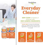 Everyday Cleaner - Multipurpose Cleaner Spray, Kitchen Counter Cleaner, Natural Cleaning Products, Multi-Surface Household Solution, 1 Empty Bottle Spray (16oz) & 2 Refills (3oz each)