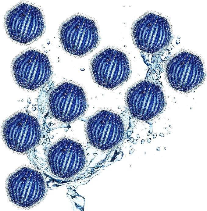 Pet Hair Remover for Laundry, 12Pcs Reusable Lint Remover Balls for Laundry Pet Hair Catcher, Soft Dog Hair Remover for Washing Machine