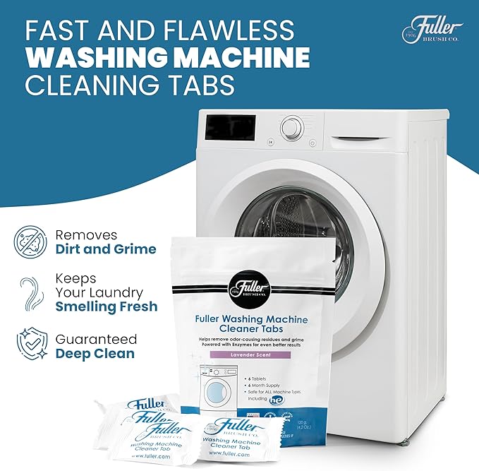 Fuller Washing Machine Cleaner Tabs - Lavender Scent (x4)
