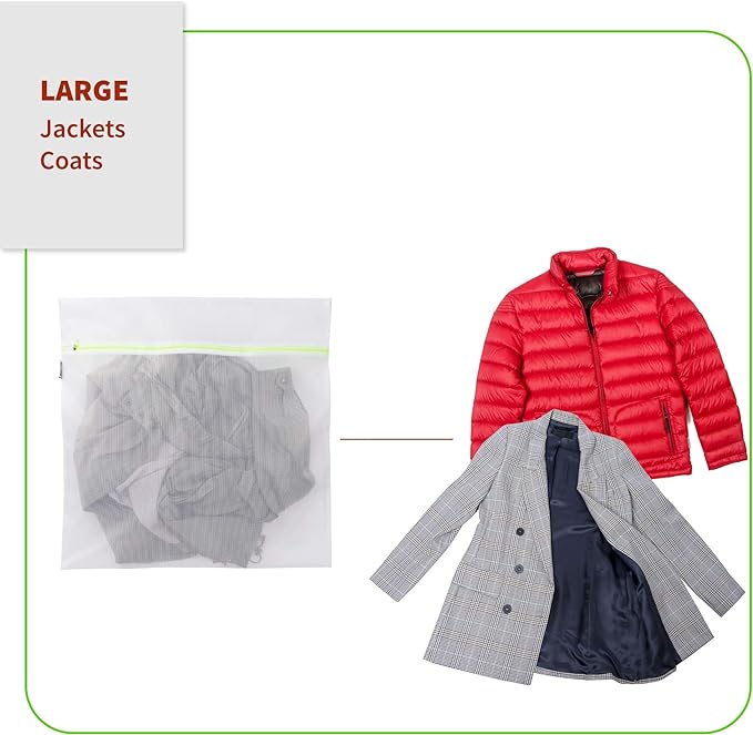 Mesh Laundry Bag for Delicates, Wash Bag for Underwear and Lingerie, Makeup Organizer Bag (1 Large)