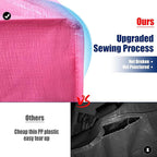 Cosy Family 8 Pack Heavy Duty Extra Large Moving Bags with Backpack Straps - Strong Handles & Zippers, Storage Totes For Space Saving, Fold Flat, Alternative to Moving Box, Pink