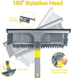 JEHONN Window Cleaning Squeegee Kit, 64 inches Tall Professional Shower Glass Washing Equipment, 3 in 1 Wall Cleaner Duster with Extension Pole for Home Indoor Outdoor Mirror Car Windshield