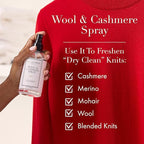 The Laundress Wool and Cashmere Fabric Spray, Wool Dewrinkle Spray, Upholstery and Linen Spray, Fabric Refresher, Cedar Scent, 8 Fl Oz